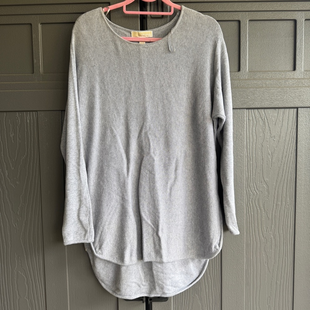 Michael Kors Gray Tunic Top Relaxed High Low